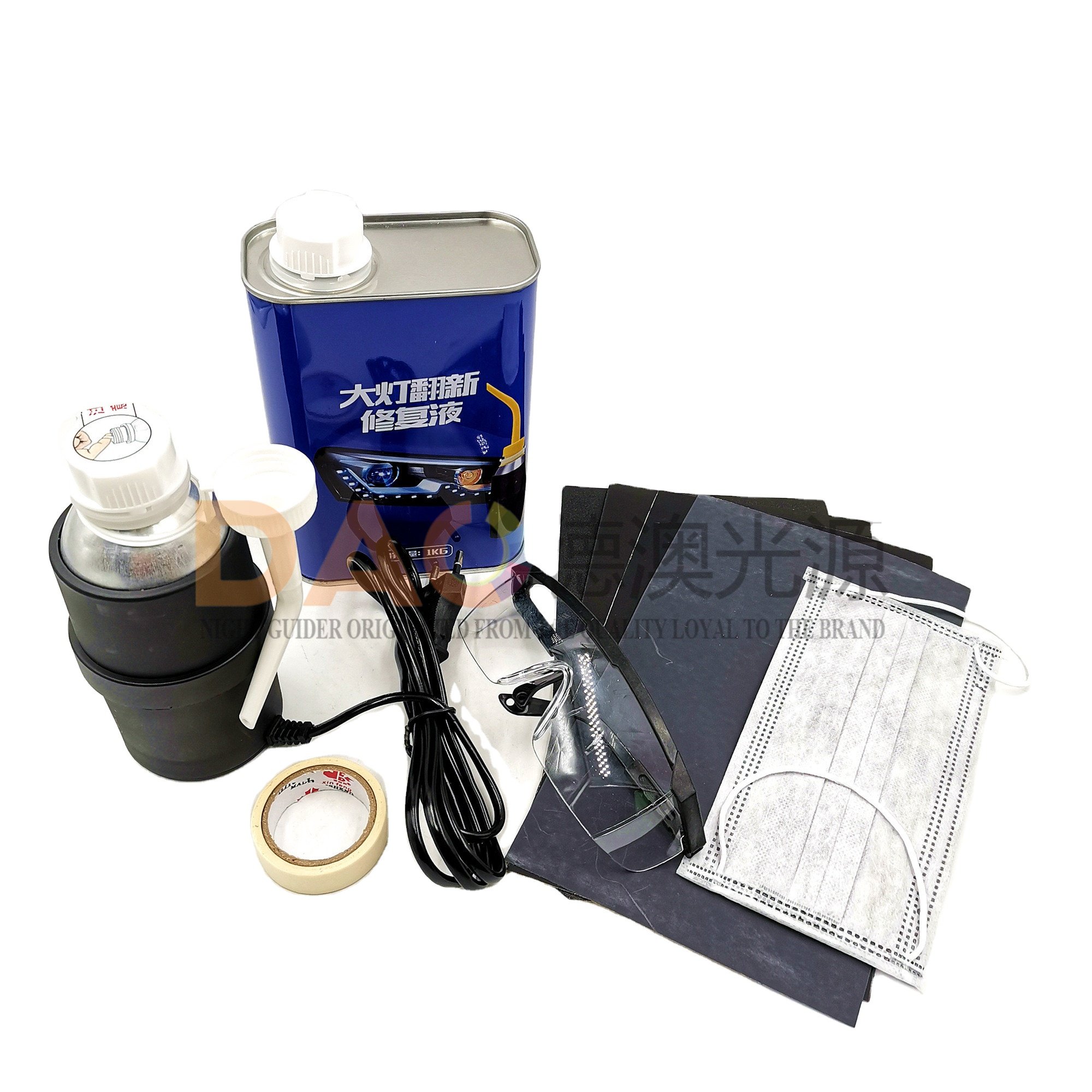 DAO Car Headlight Renovation Headlamp Refurbishing Kit headlight Restoration Kit Car Renew Tool Set Other Car Light Accessories