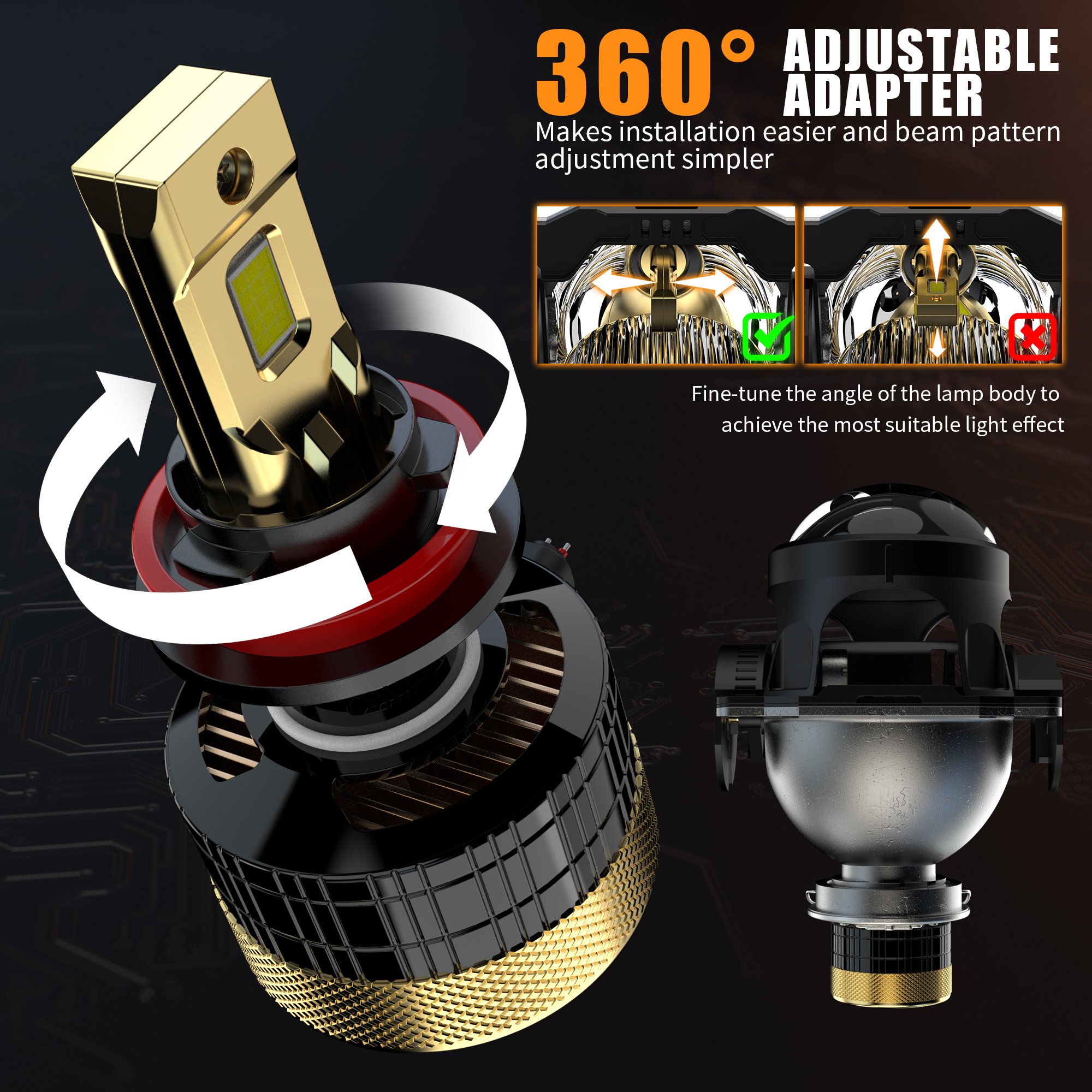 Super Bright Car Led Lights 6000k 16000lm 120w H1 H11 9005 9006 9004 9007 H13 Accesorios Para Auto Led Headlight Bulb Headlamp