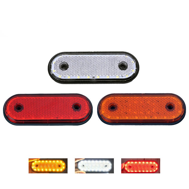 Truck accessories additional lighting LED24V white yellow red width indicator signal warning light trailer truck side tail light