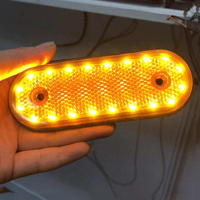 Truck accessories additional lighting LED24V white yellow red width indicator signal warning light trailer truck side tail light