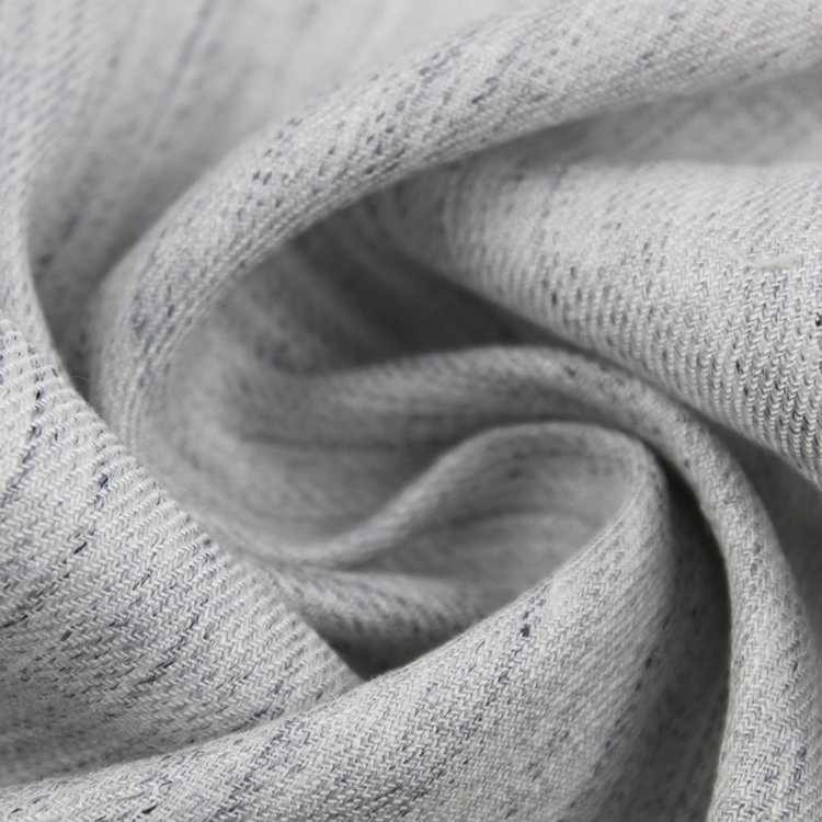 Thick Yarn Wrinkle Free Loose Weave Enzyned Embroidery Linen Fabric For Garment Bag Lounge Wear