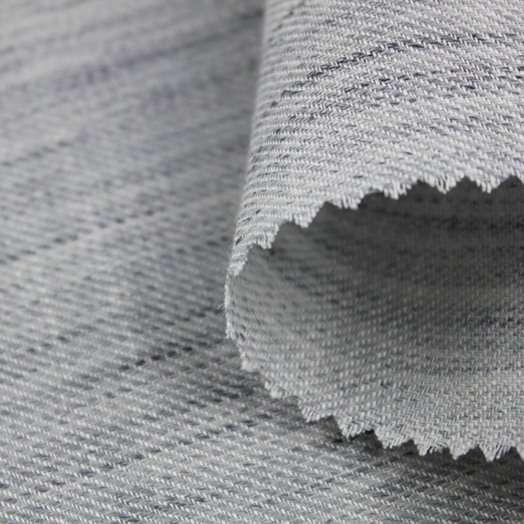 Thick Yarn Wrinkle Free Loose Weave Enzyned Embroidery Linen Fabric For Garment Bag Lounge Wear
