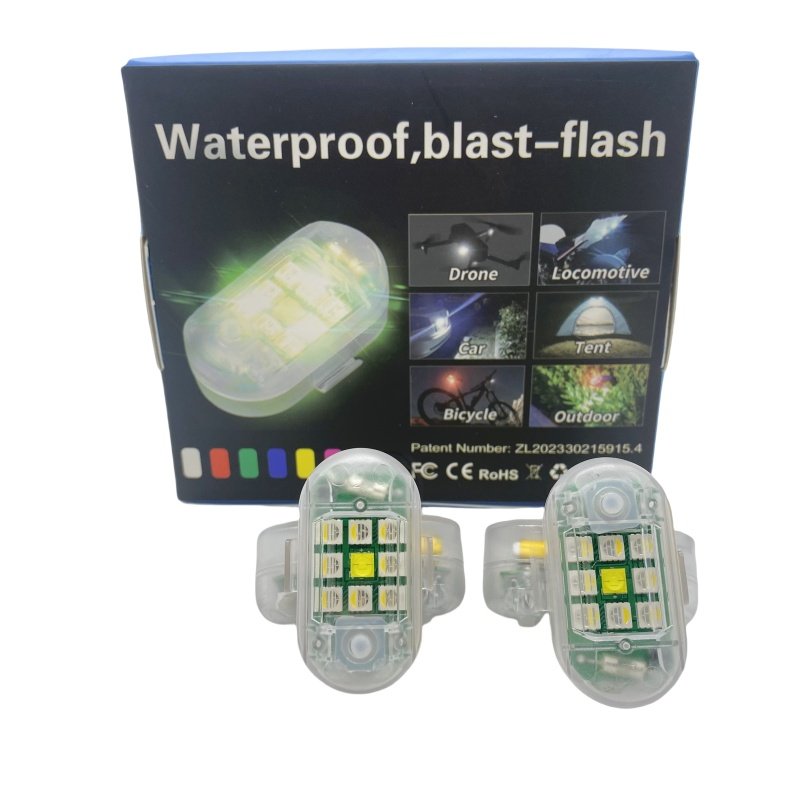 7 color led strobe warning light wireless remote control flash Aircraft light for motorcycle bike outdoor car