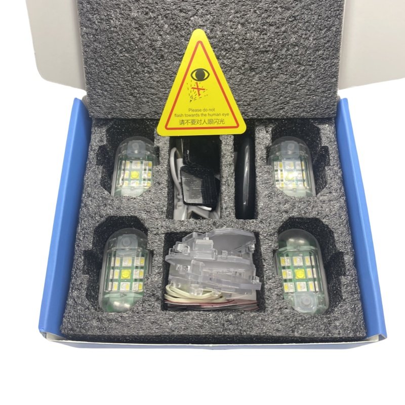 7 color led strobe warning light wireless remote control flash Aircraft light for motorcycle bike outdoor car