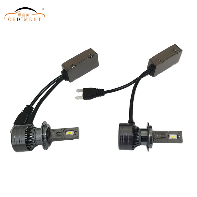 High Quality Auto Lighting System Customized Automotive Super Bright Led Headlights XM60-H7 30W 2700LM H7 LED Headlight Bulb