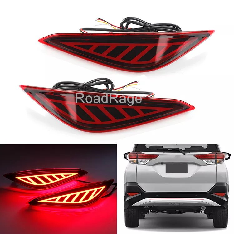 Car High Quality LED Rear Bumper light Reflectors Fog Brake Parking Lamp Tail Lights Lamps For Toyota Rush 2018 2019 2020