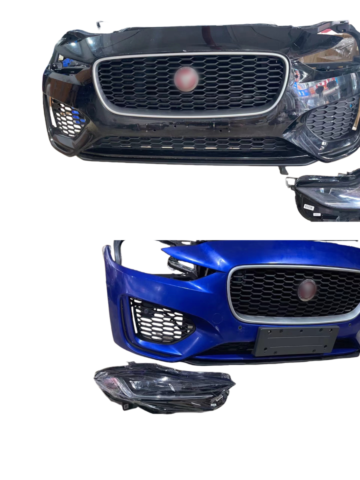 Hot-selling auto parts Xl Xfl Xjl front mouth plastic front bumper assembly body panel front bumper shield