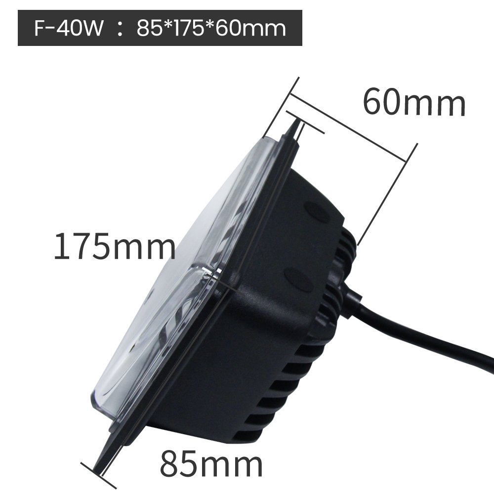 40W white yellow LADA led headlights Dual Color DRL fog lights Others Car Light Accessories para auto square led Working light