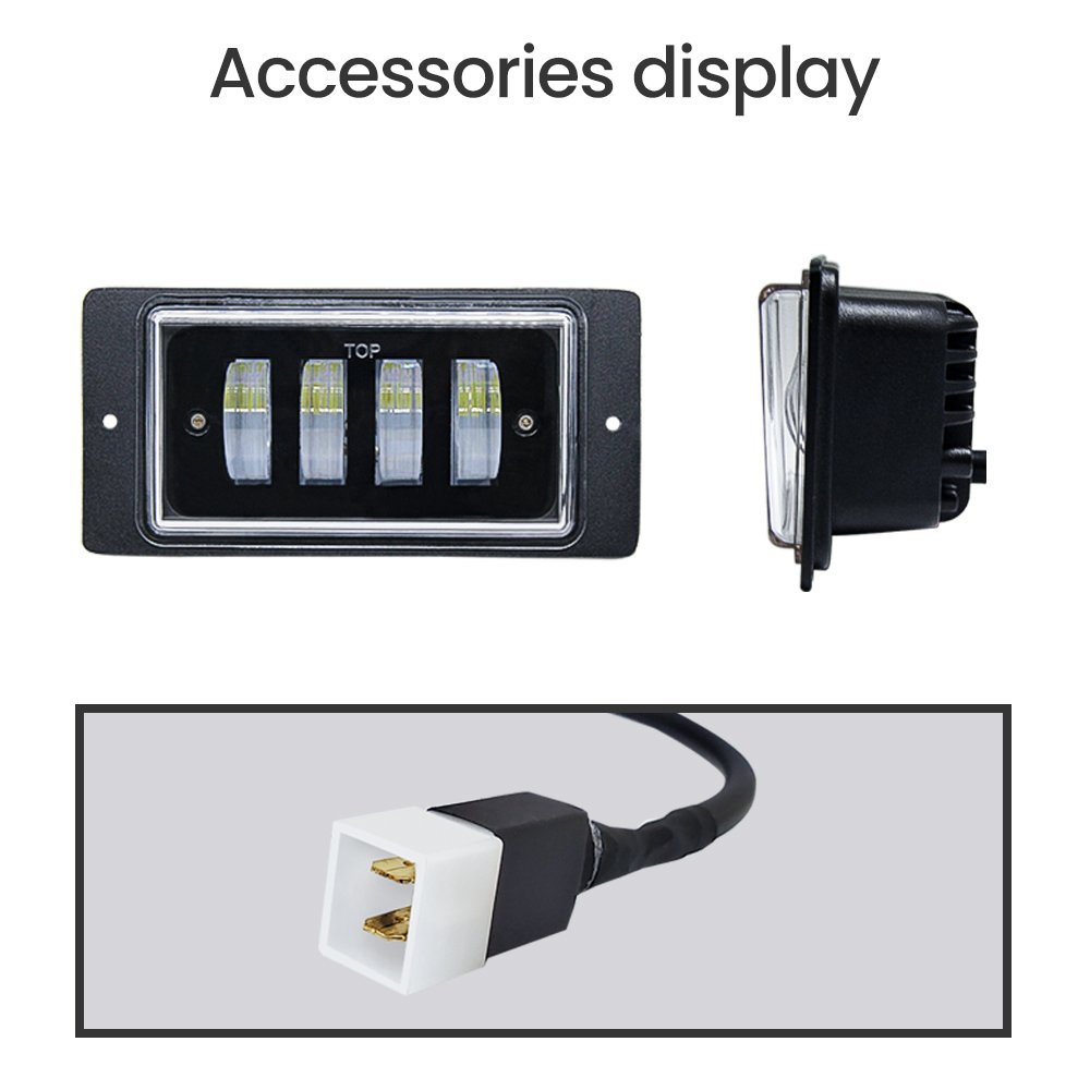 40W white yellow LADA led headlights Dual Color DRL fog lights Others Car Light Accessories para auto square led Working light