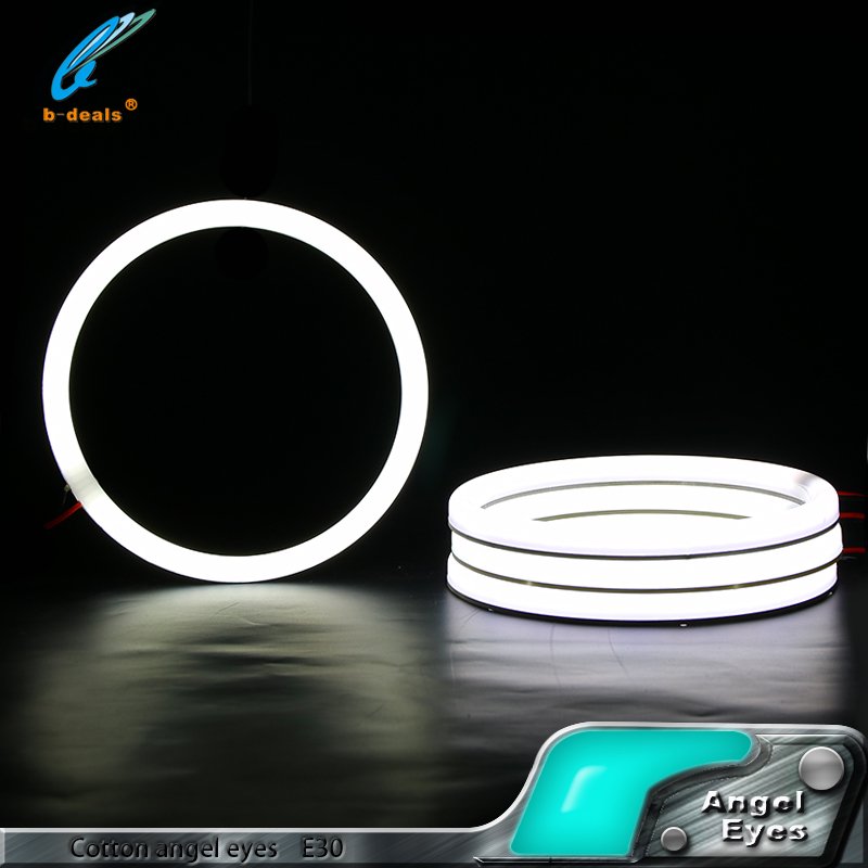 SMD Cotton Halo Ring LED Angel Eyes Car Parts for BMW E30 E32 E34 for Other Car Light Accessories