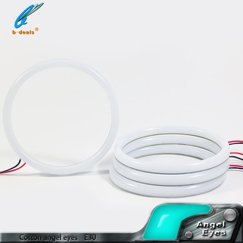 SMD Cotton Halo Ring LED Angel Eyes Car Parts for BMW E30 E32 E34 for Other Car Light Accessories