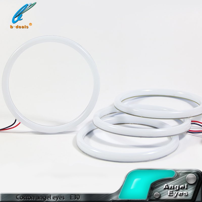 SMD Cotton Halo Ring LED Angel Eyes Car Parts for BMW E30 E32 E34 for Other Car Light Accessories