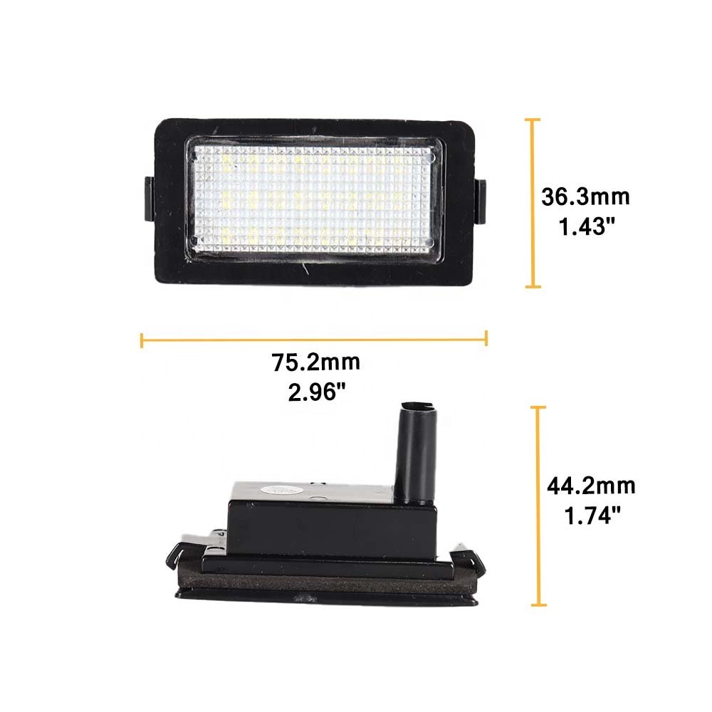 New License number Plate lamp For BMW E38 740i 740iL 750iL 7Series 1995-2001 12V SMD White Canbus License Plate lights
