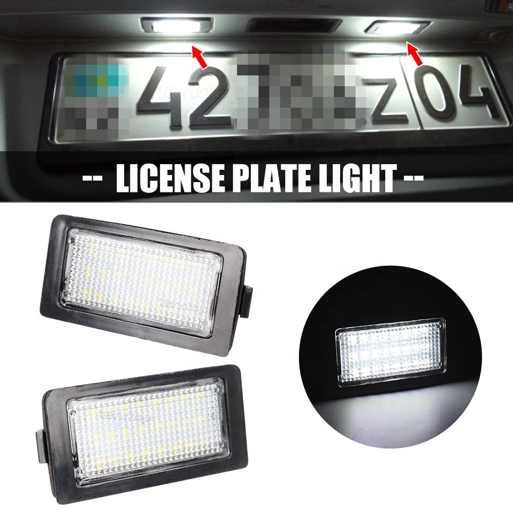 New License number Plate lamp For BMW E38 740i 740iL 750iL 7Series 1995-2001 12V SMD White Canbus License Plate lights