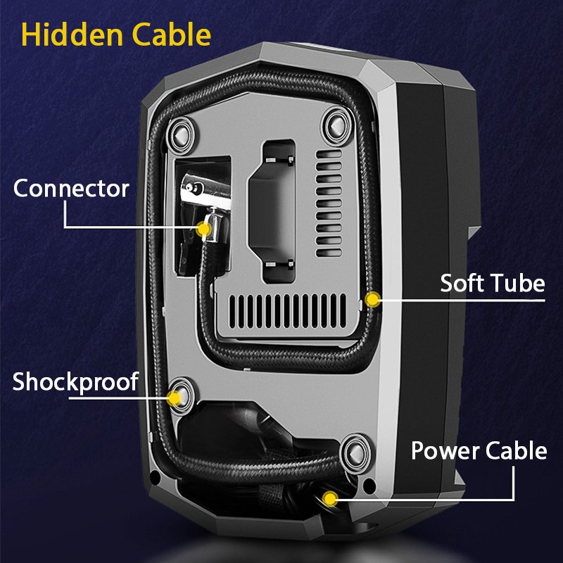 Car Accessories 12V portable digital car tire inflator air compressor for cars