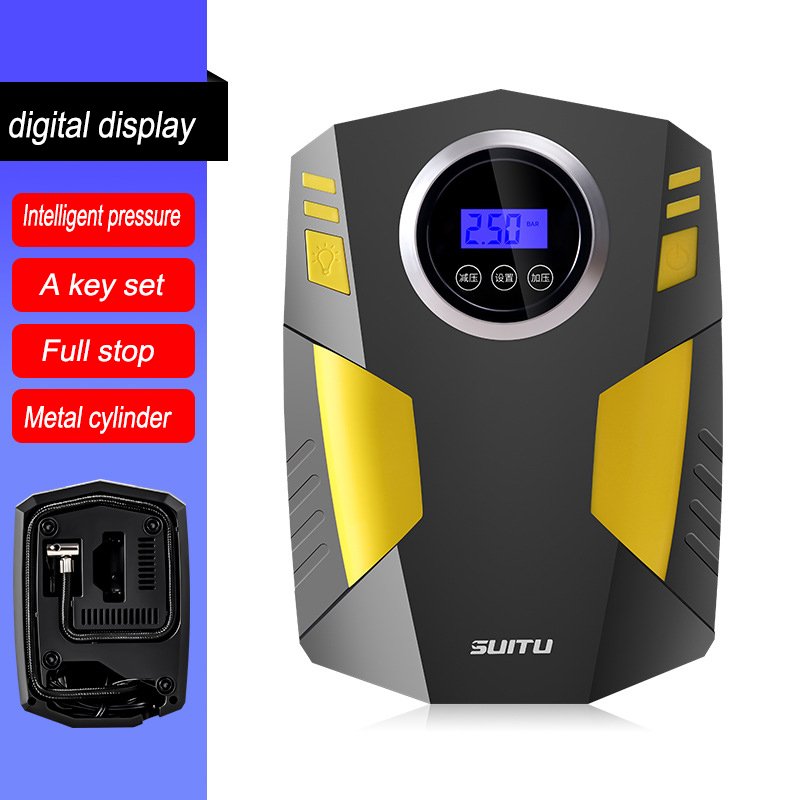 Car Accessories 12V portable digital car tire inflator air compressor for cars