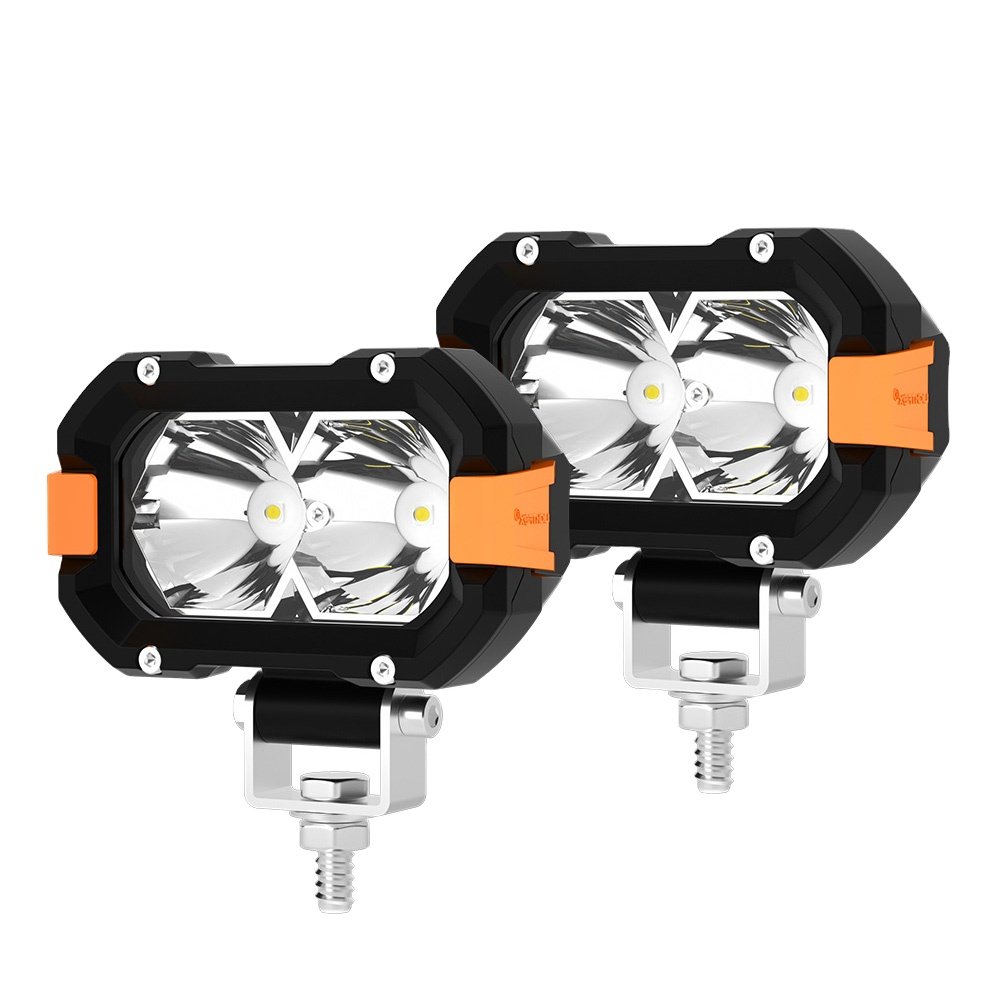 LIGHTFOX IP68 Spot Beam 4x4 Offroad 20W 4inch Car Led Work Light