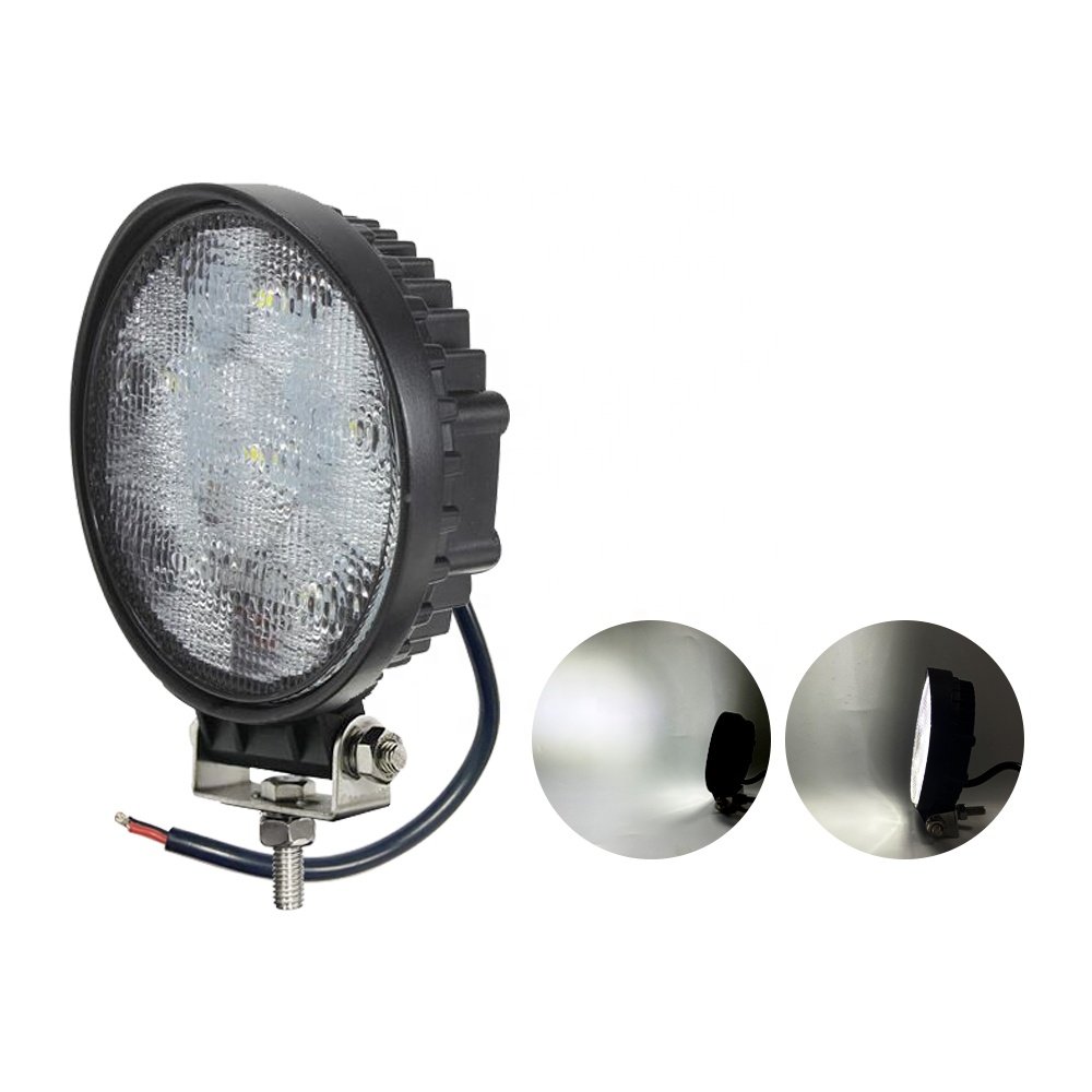 Others car light accessories 18W spot beam lamp round LED driving light for car
