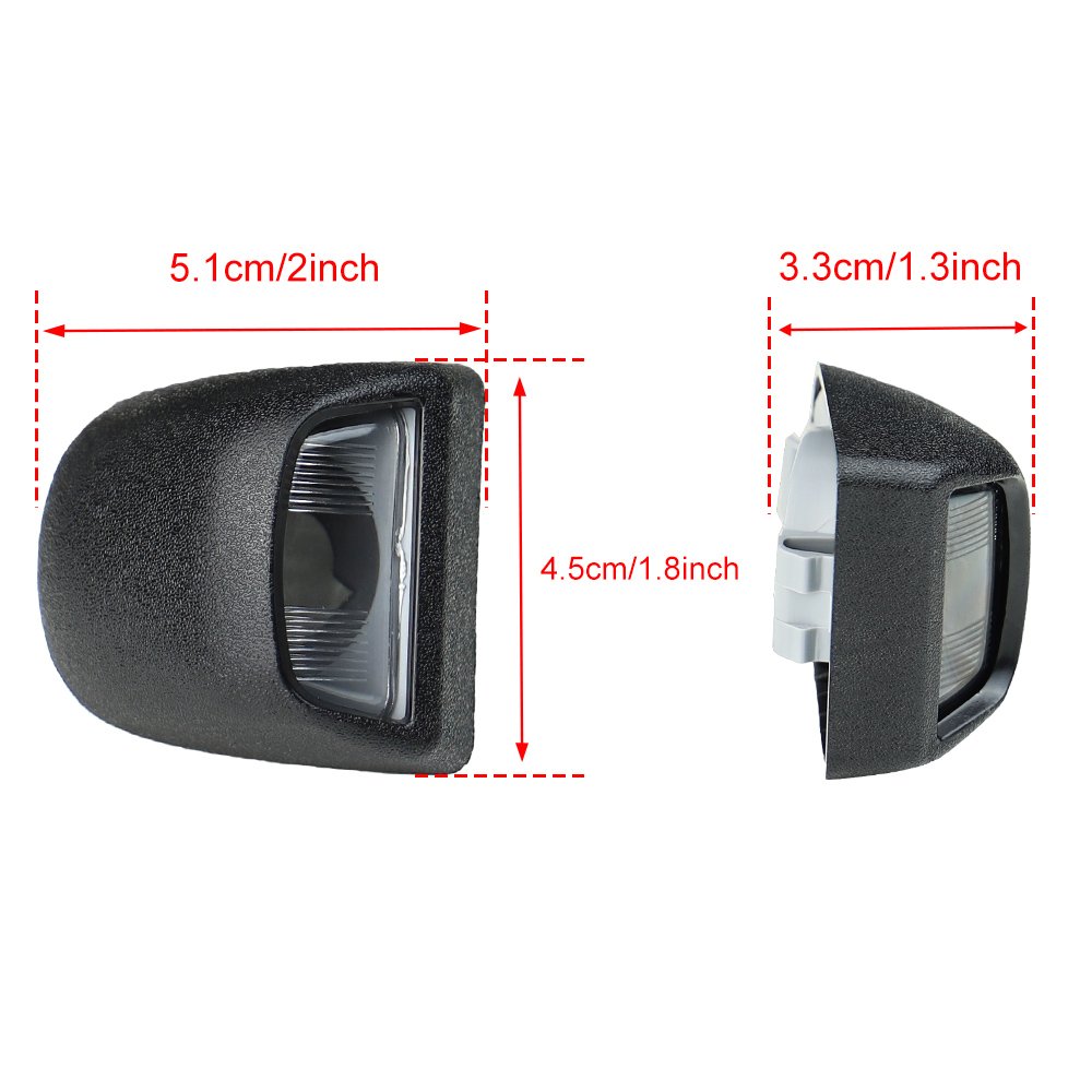 Car Accessories Rear License Plate Light Cover For Chevy Silerado GMC Sierra 1500 2500HD 3500HD