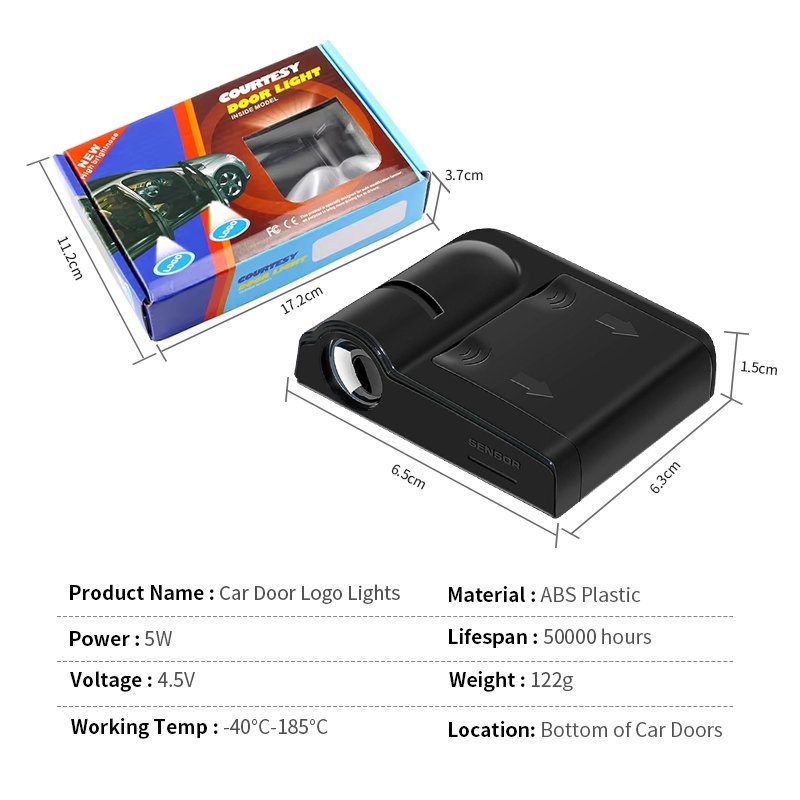 Other Car Lighting Accessories Interior Decorative Custom Logos Car Wireless LED Car Door Welcome Logo Light LED Projector Light