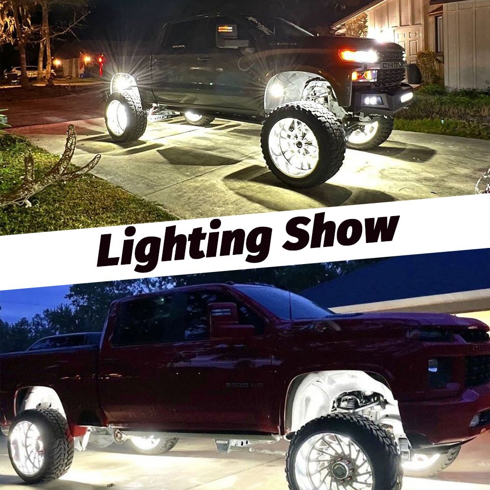 KSS Extreme bright others car light accessories Wheel Lights Silicone Injected Pure White 5 Row wheel RIM Light for Trucks