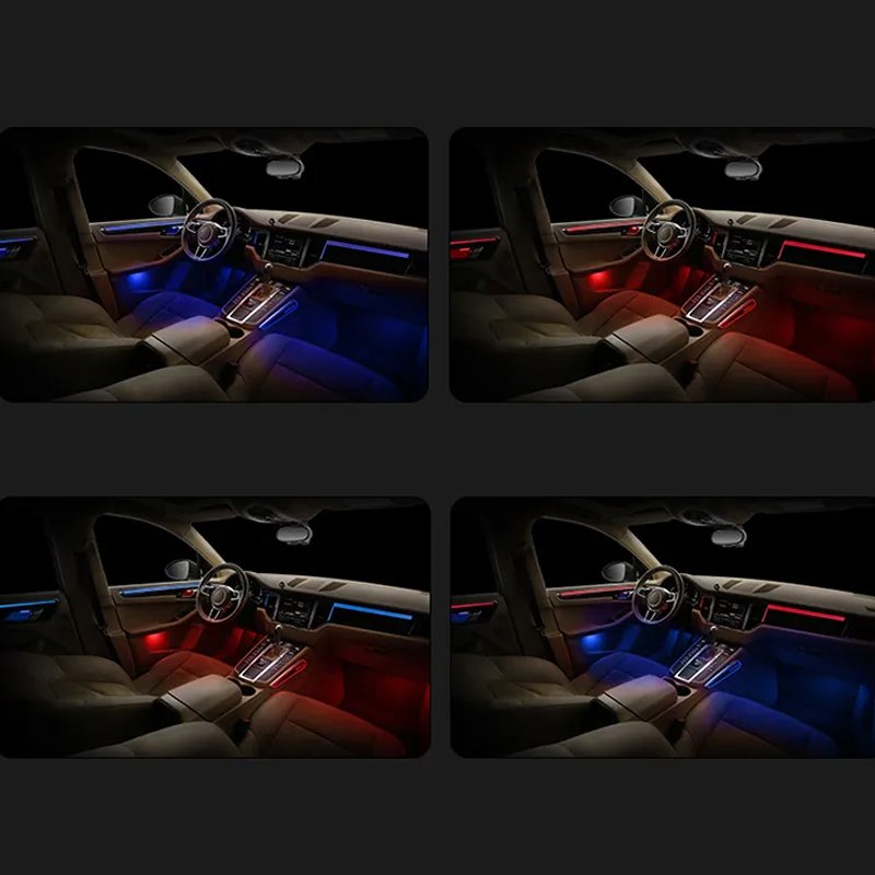 DaoLuTong Wholesale New 64-Color LED Car Lighting System Interior Atmosphere Light Ambient Light for Porsche Macan 2014-2014