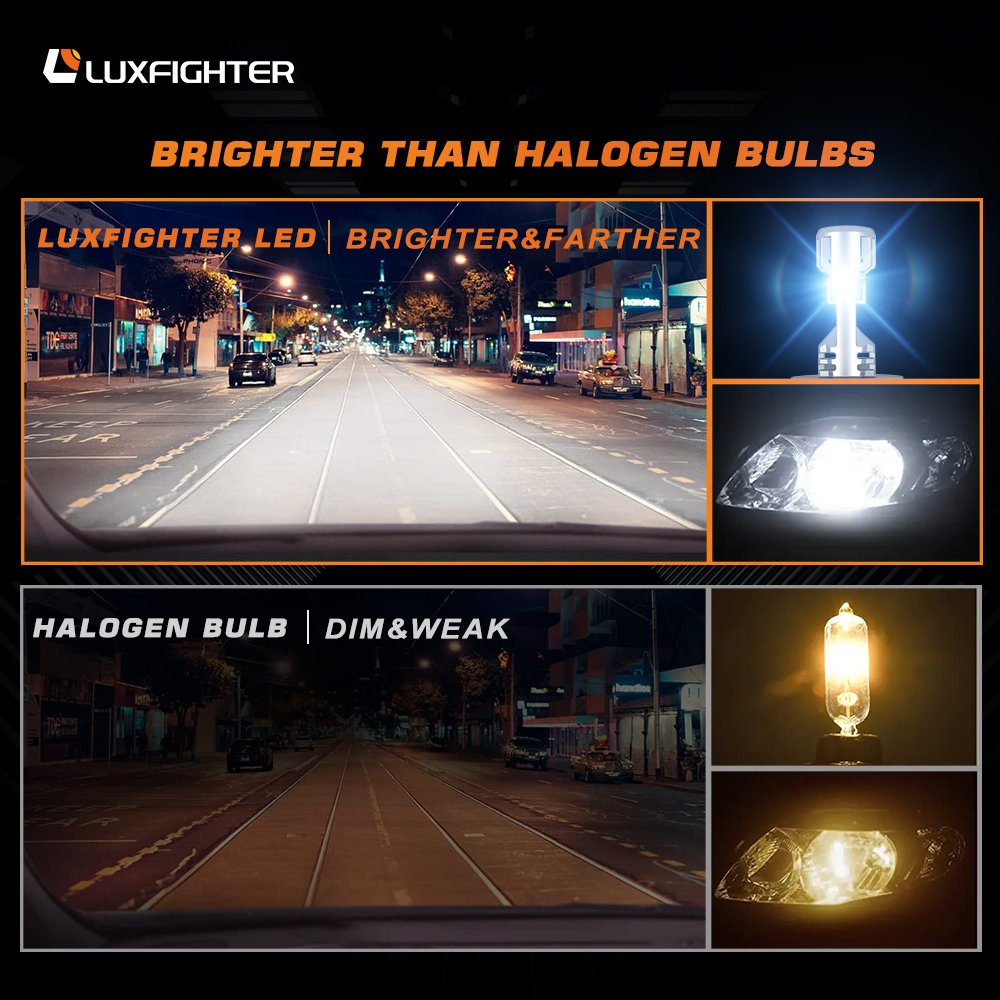 LUXFIGHTER Mini LED 6000LM H1 H4 H7 H11 HB3 HB4 M8 Pro Head Lights C6 Car Truck Motorcycle E46 Car Led Headlights Bulbs