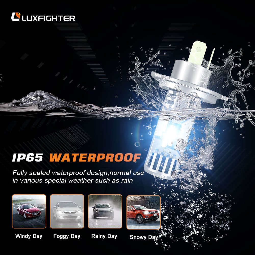 LUXFIGHTER Mini LED 6000LM H1 H4 H7 H11 HB3 HB4 M8 Pro Head Lights C6 Car Truck Motorcycle E46 Car Led Headlights Bulbs