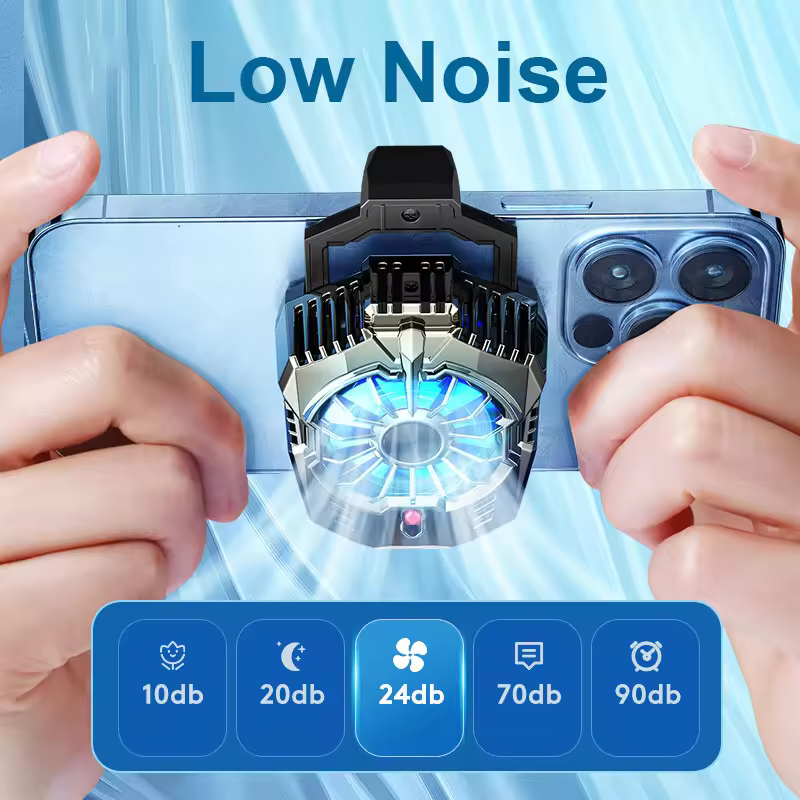 2024 New high quality portable semiconductor mobile phone cooler back clamp mobile phone radiator mobile phone accessories