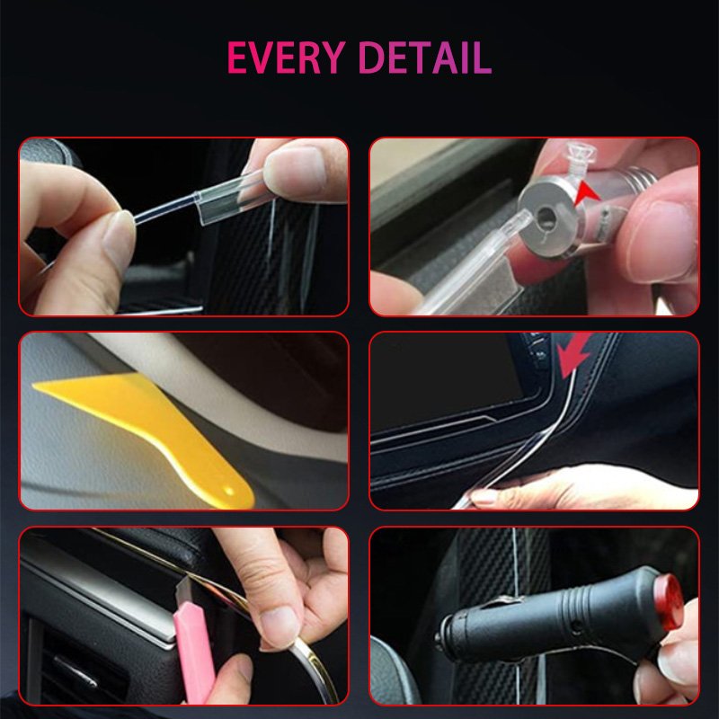 Universal 3M Others Car Light Accessories Waterproof 12V Car Interior Led Light Ambient Lighting Car