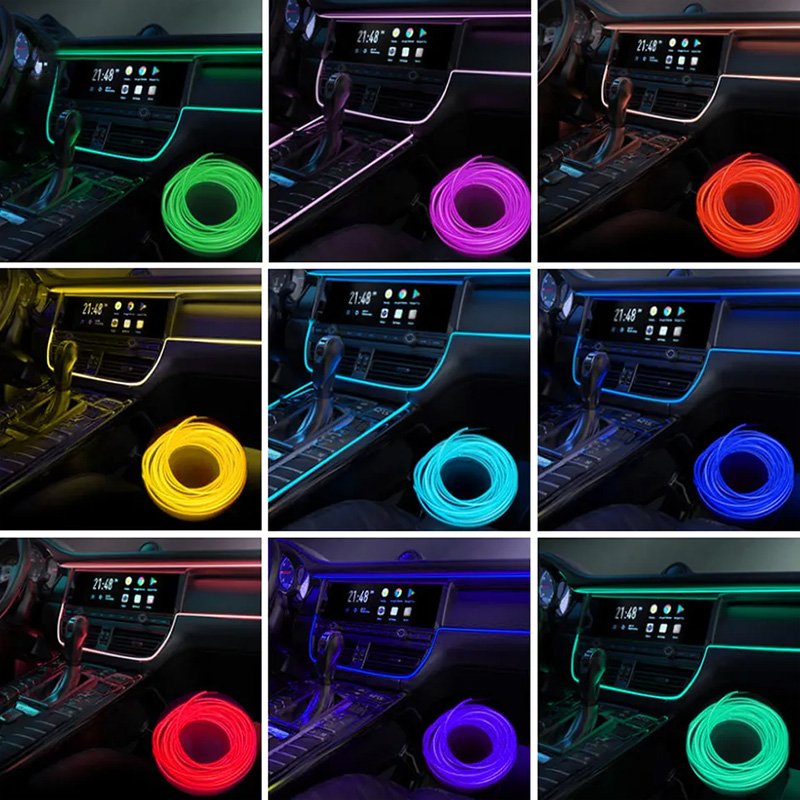 Universal 3M Others Car Light Accessories Waterproof 12V Car Interior Led Light Ambient Lighting Car