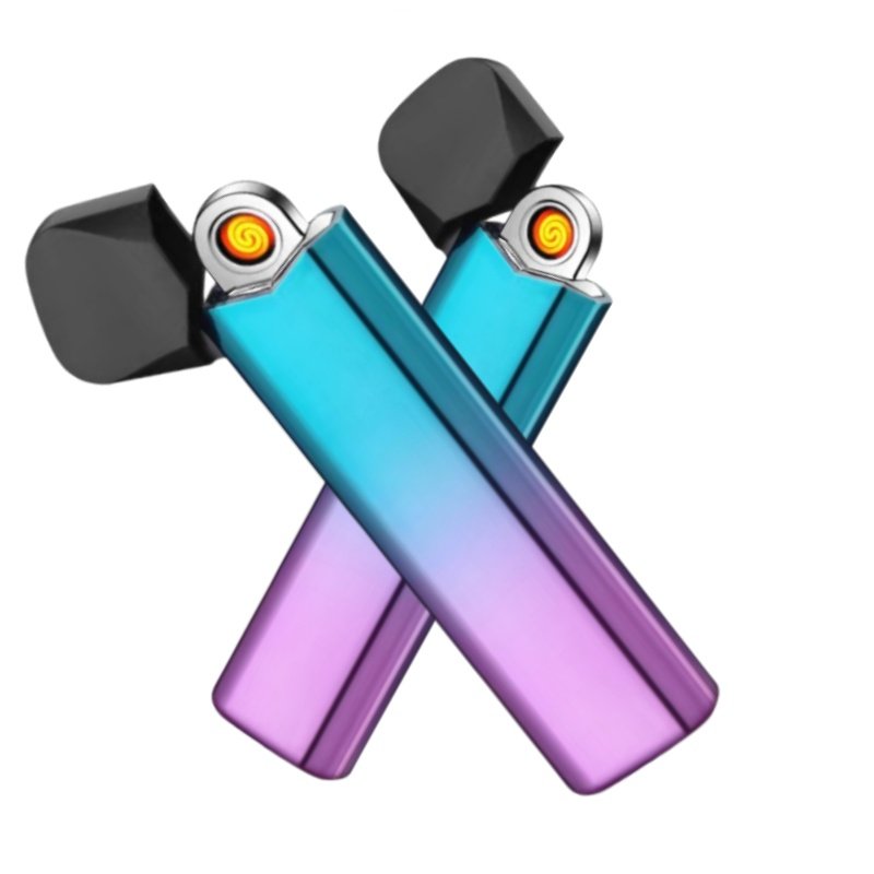 2023 New Product ARC Lighter USB Rechargeable Windproof BBQ Double ARC Lighter car cigarette lighter