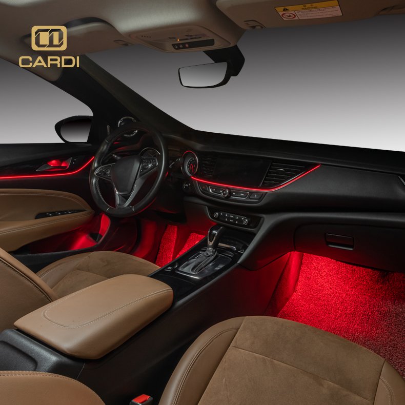 "cardi" K3 Ambient Rhythm RGB LED Strip Light Auto Interior Car Light with App Control Car Light Accessories