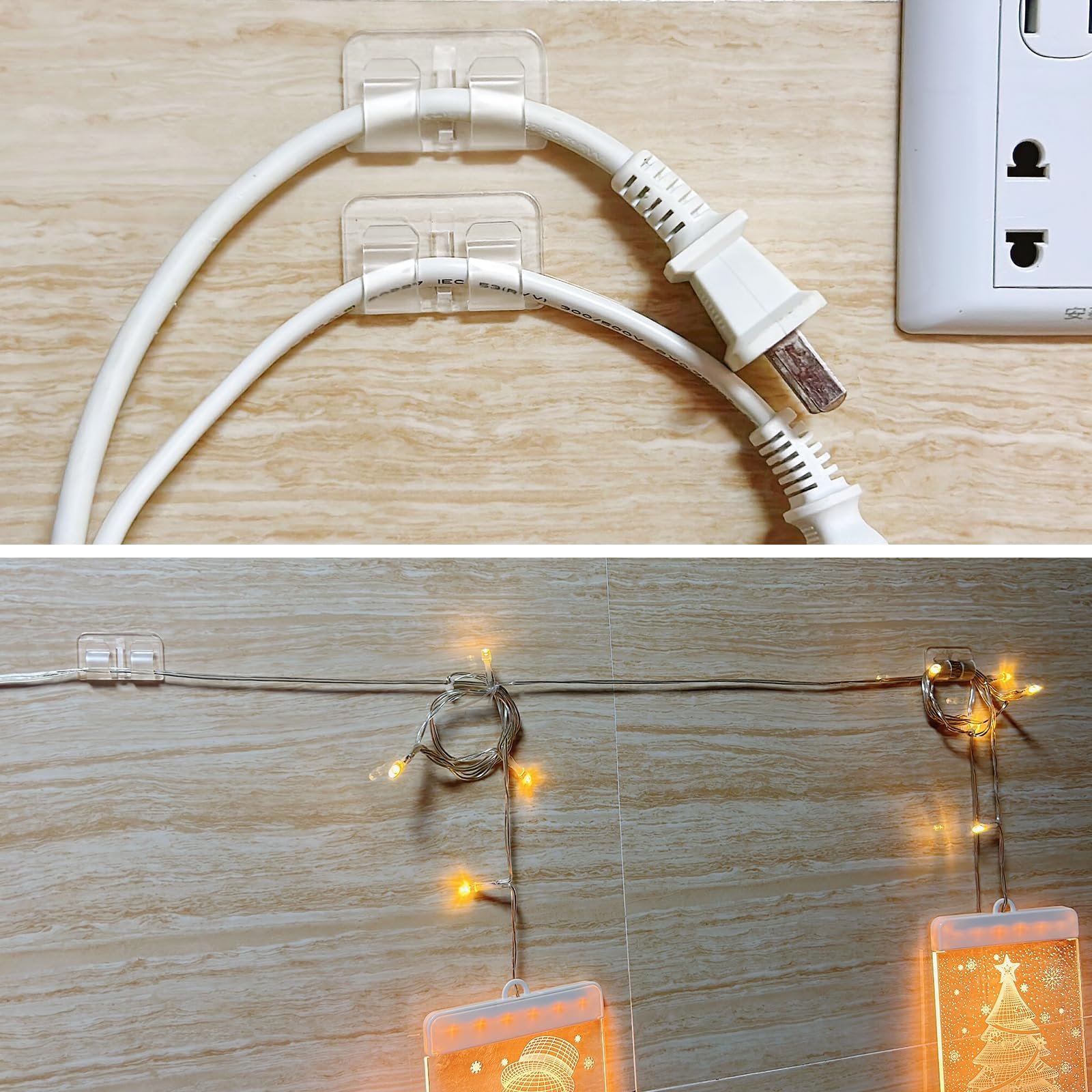 TSINYE Outdoor Transparent and Non-marking Double-sided Adhesive Pad Fixing Sticker, Outdoor Hanging Lamp Portable Accessories