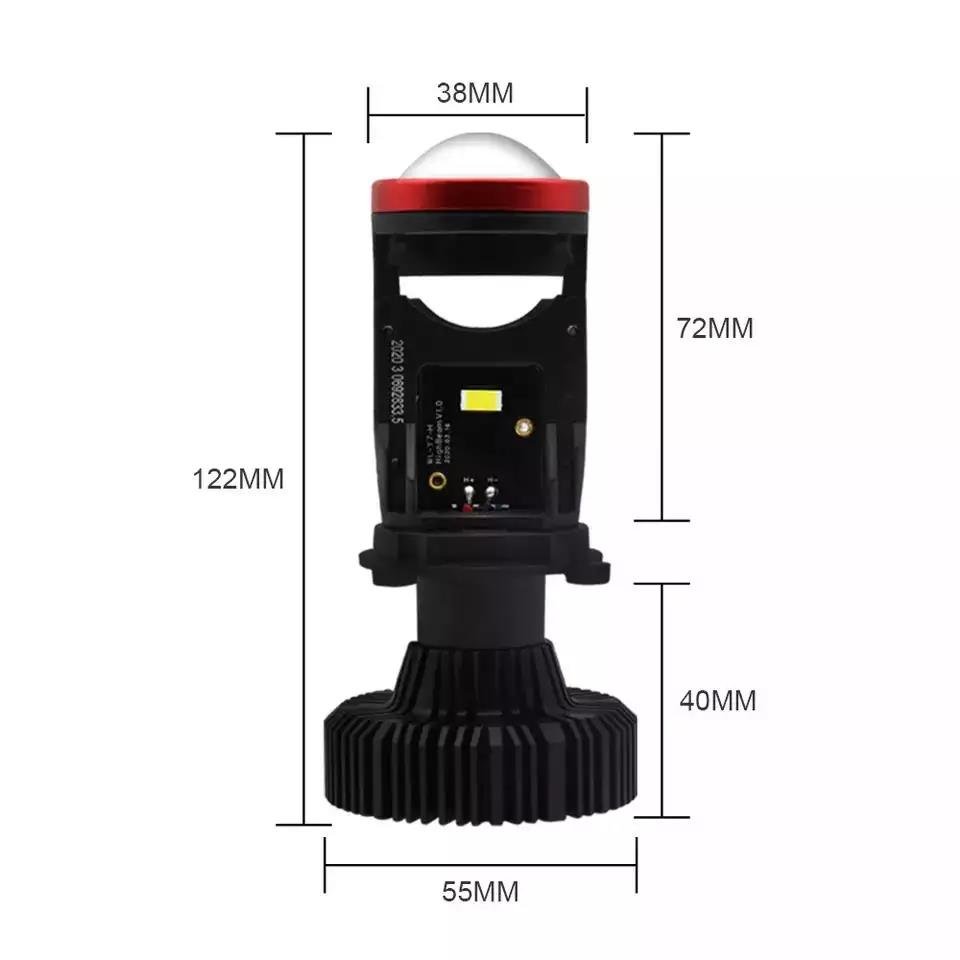 Car Super Bright Led H4 Mini Led Projector Laser Headlight Bulb 120 Watts 40000 Lumen Auto Led Automotive Headlamps Fog Lights