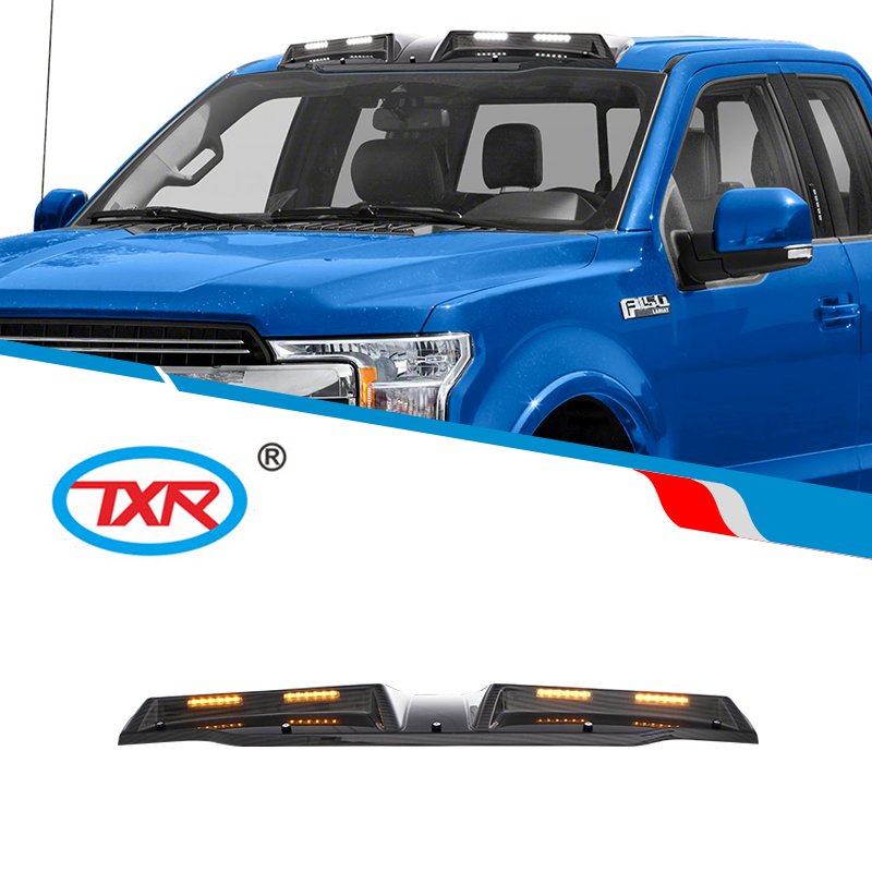 Front Top Light Auto Four Lamp Lens Roof Searchlight TXR Pickup Truck Other Accessories for Ford F150 2009-2014