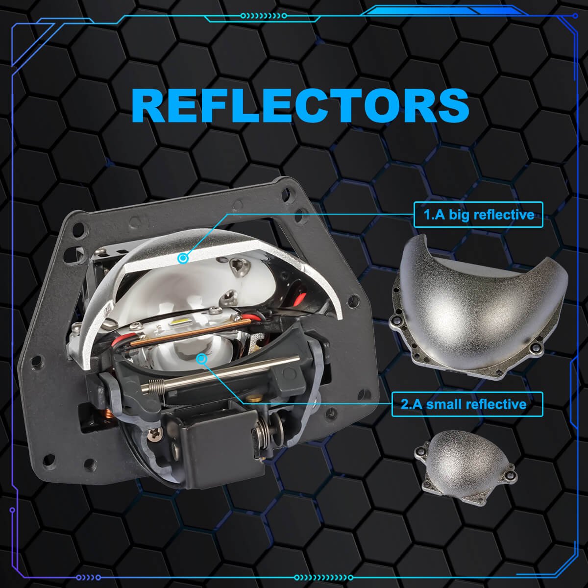 3.0 Inch Bi-led Projector Lens Headlight 60W 6000K Projector Lens Led Lights For BMW Car Headlight Kit