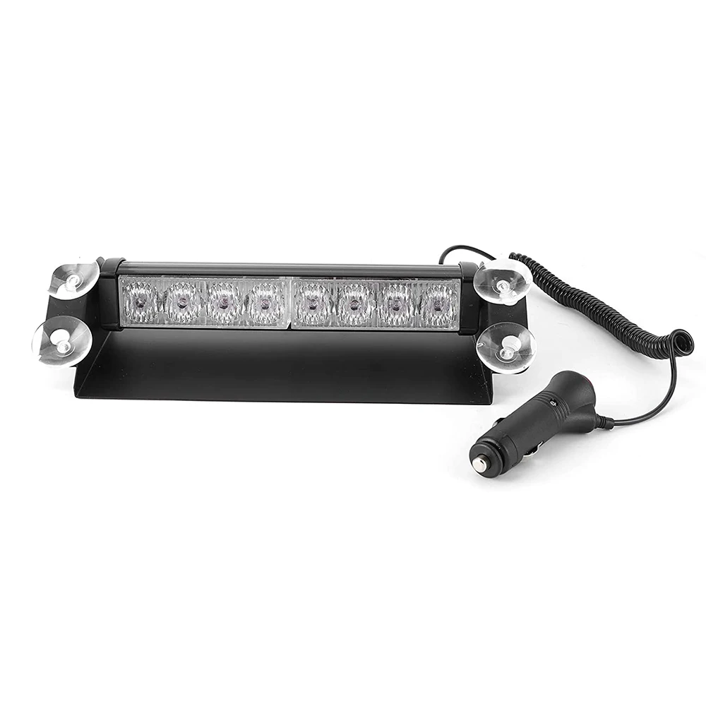 OEM 8Led Car Strobe Warning Light Red Blue Signal Lamps Flash Dash Emergency Beacon Lamp Automotive Accessories