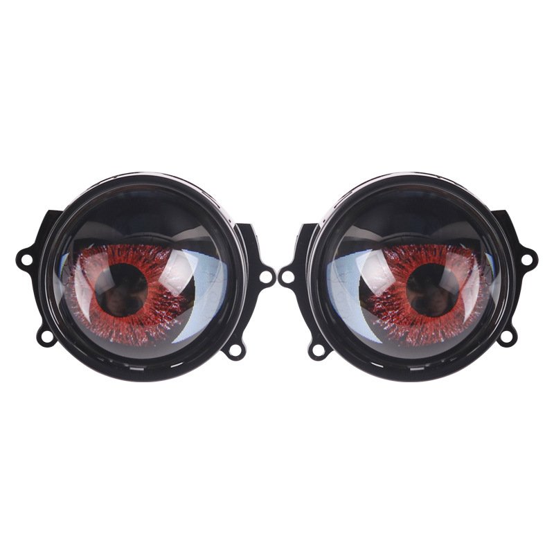 Others Car Light Accessories LED Devil's Eye Dynamic Winking Logo Any Universal Hole Installation Headlights