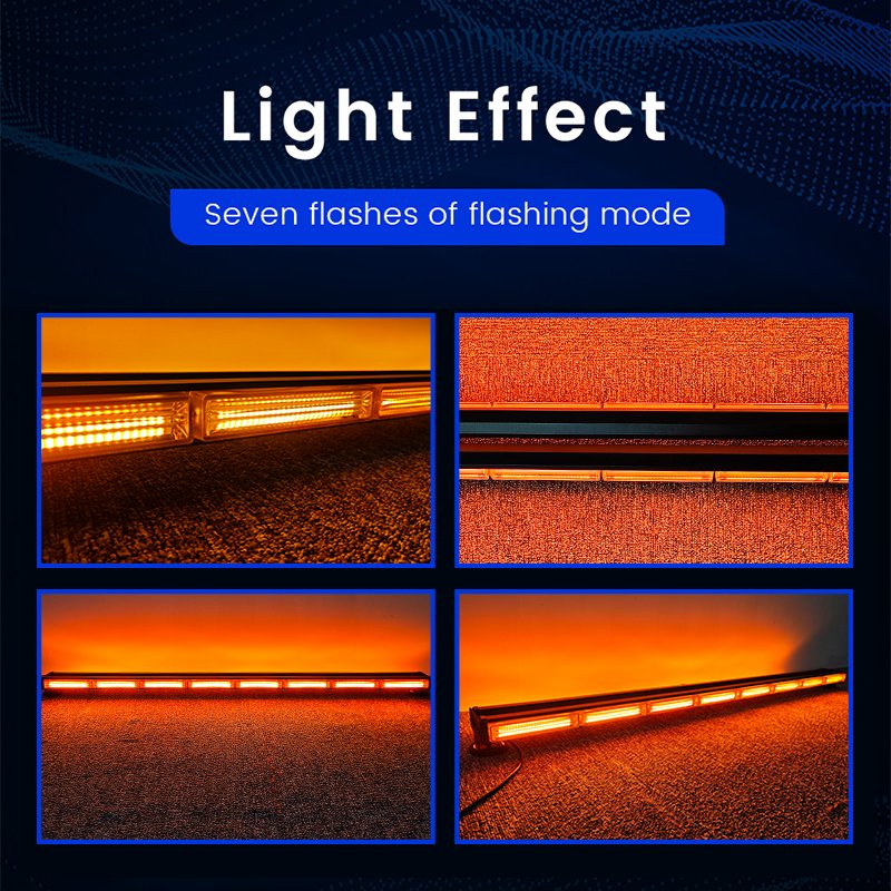 12"~49" Truck Light Bar Auto Traffic Advisor COB LED Strobe Flashing Lamp Car Emergency Light 4x4 Offroad Warning Light Bar