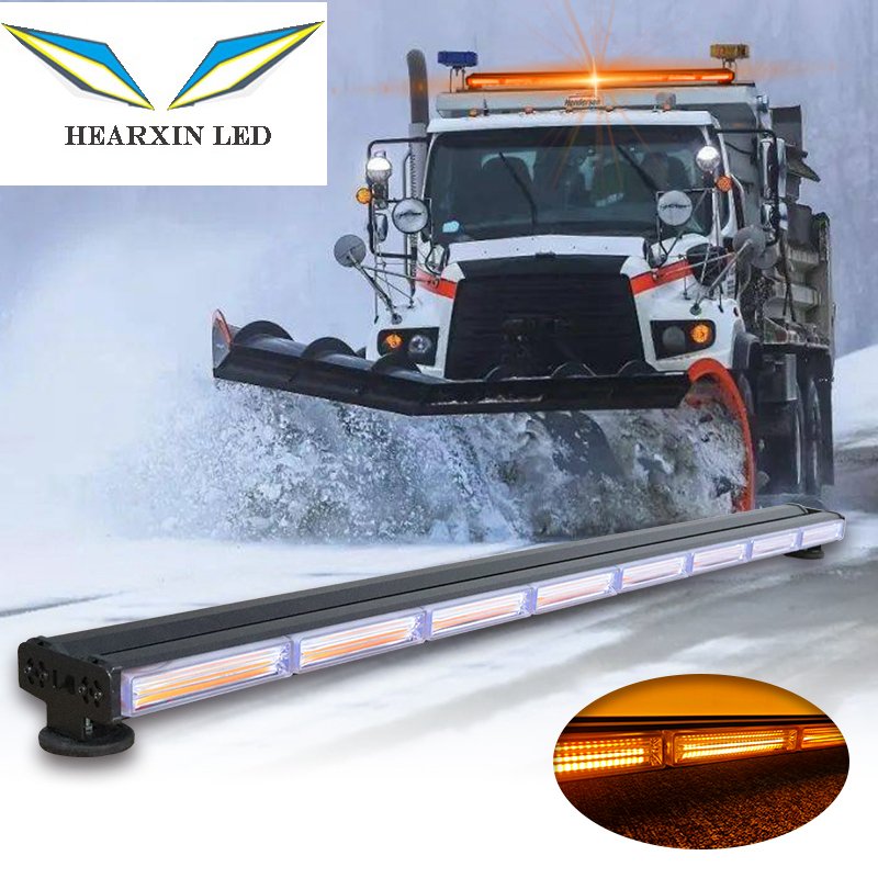 12"~49" Truck Light Bar Auto Traffic Advisor COB LED Strobe Flashing Lamp Car Emergency Light 4x4 Offroad Warning Light Bar