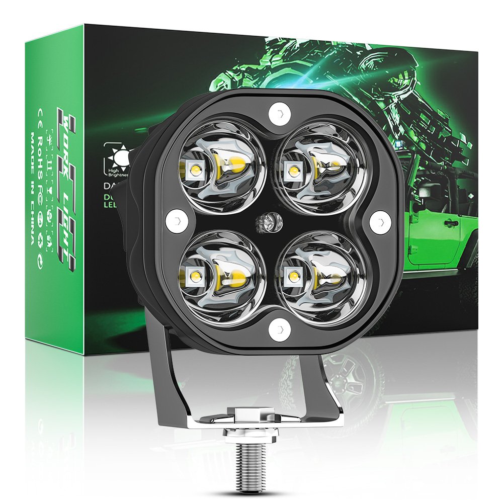 DXZ MINI 3"inch 20W White Yellow Spot LED pods Light 4x4 Off Road Fog/Driving Lights for Truck UTV Others Car Light Accessories