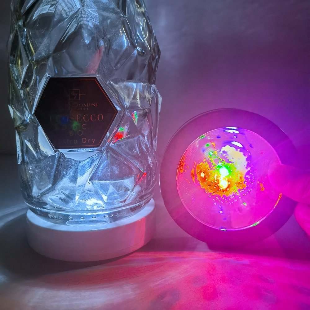 Bottle Cup Mat Colorful LED Light Pad Gravity Sensor Drink Cup Coaster USB Rechargeable Led Coaster For Bars Clubs Parties