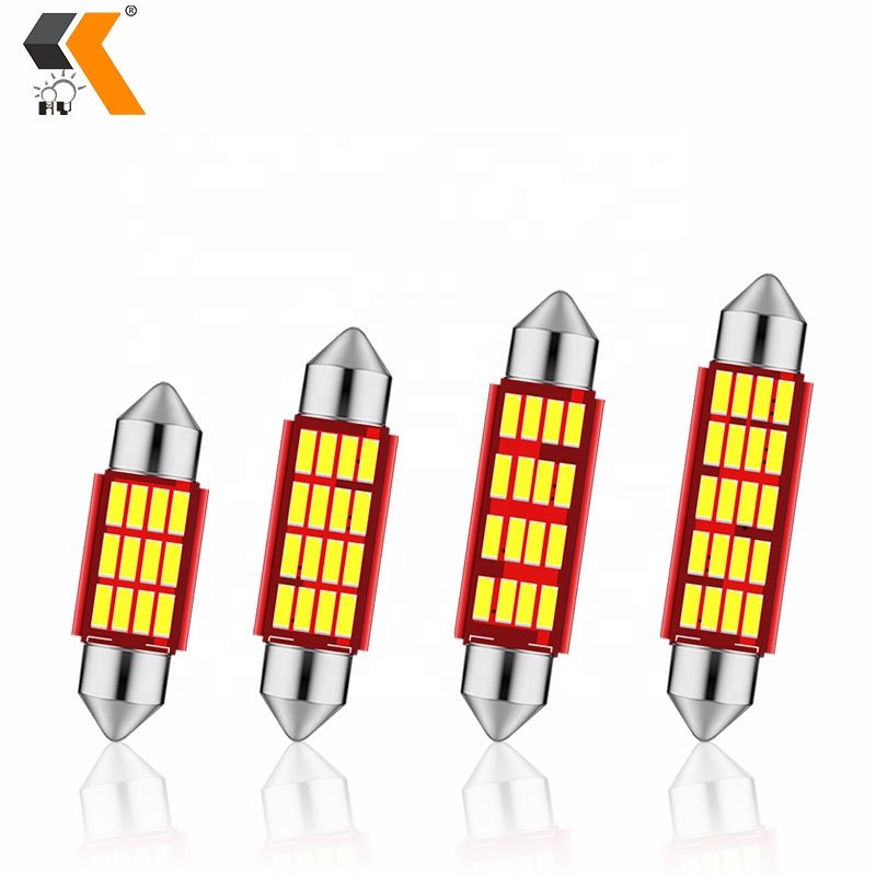 HOLY factory Outlet 31mm 36mm 39mm 41mm Festoon Canbus 4014 12SMD C5W car auto led lights interior others car light accessories