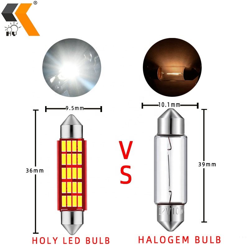 HOLY factory Outlet 31mm 36mm 39mm 41mm Festoon Canbus 4014 12SMD C5W car auto led lights interior others car light accessories