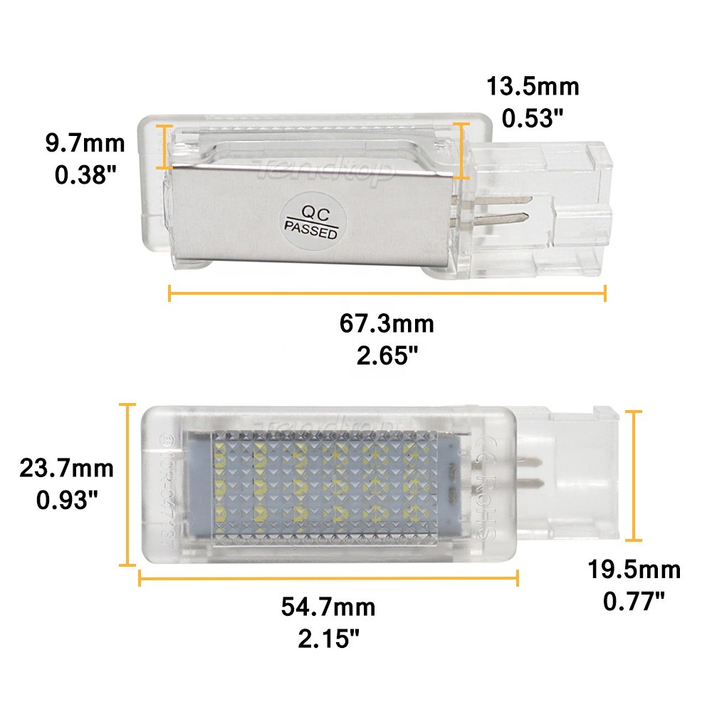 LED Luggage Foot well Light For VW Golf Bora Fox Polo T-Cross Jetta Passat Touareg EOS Tiguan Scirocco Glove box Courtesy Lamp