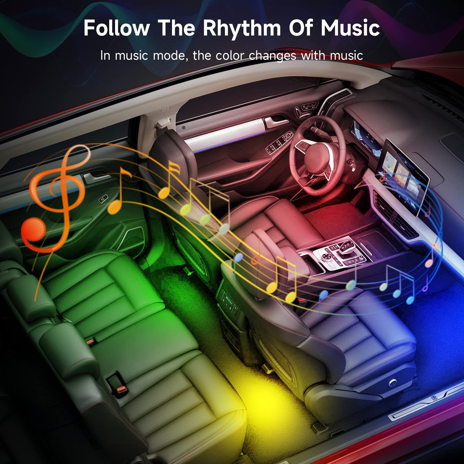 Wholesale Other Car Lighting Accessories Car Decoration LED Strip Footwall Ambient Lighting Car Interior Ambient Light with USB