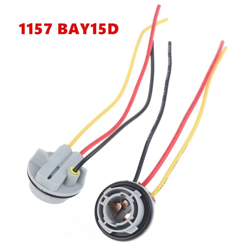 1157 BAY15D Lamp Holder Bulbs P21/4 Adapter Base Socket Connector Plastic Car Accessories For Turn Signal Headlight Light