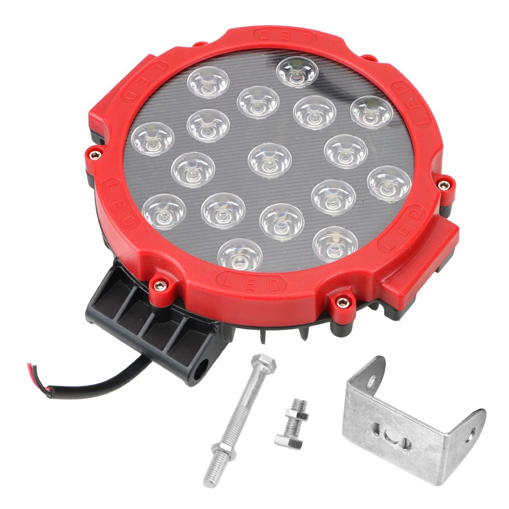 Driving Light 7 inch Round LED Light Bar Car-styling For Truck Tractor 4x4 Off Road 51W LED Work Light Spot Beam