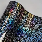 1.52 x 18 m High-Glossy Forged Carbon Fiber Vinyl with Bubble Free for Car Stickers Wrap Film